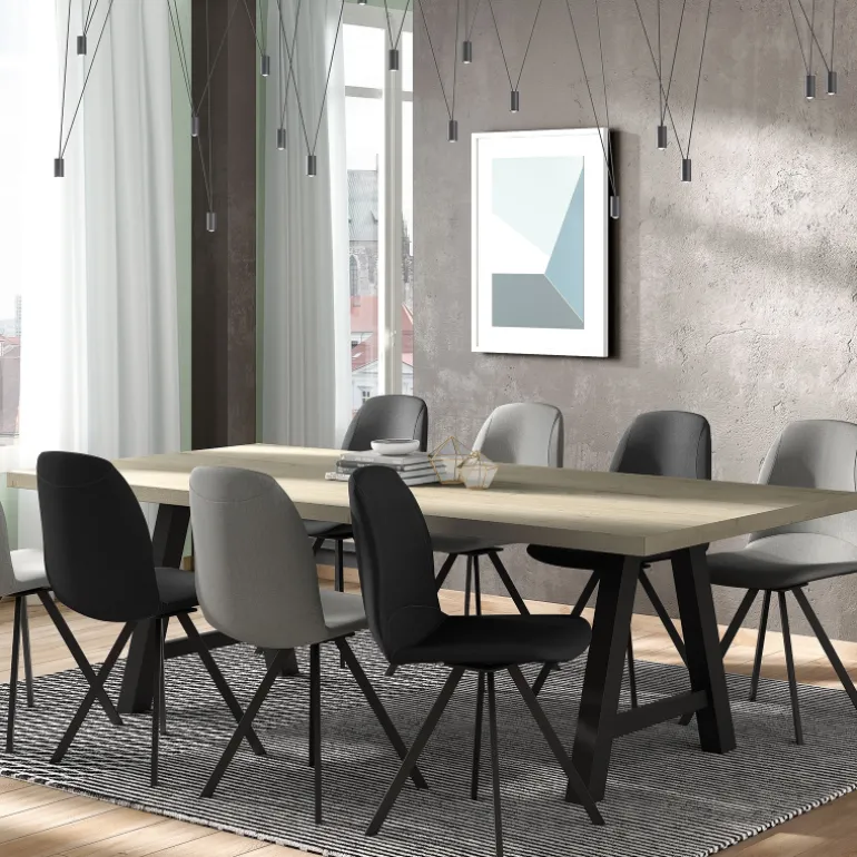 Girona Chaise moderne coque pivotante en simili