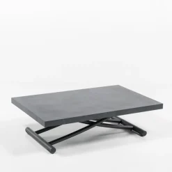 Géniale Table basse relevable petit espace en mélaminé