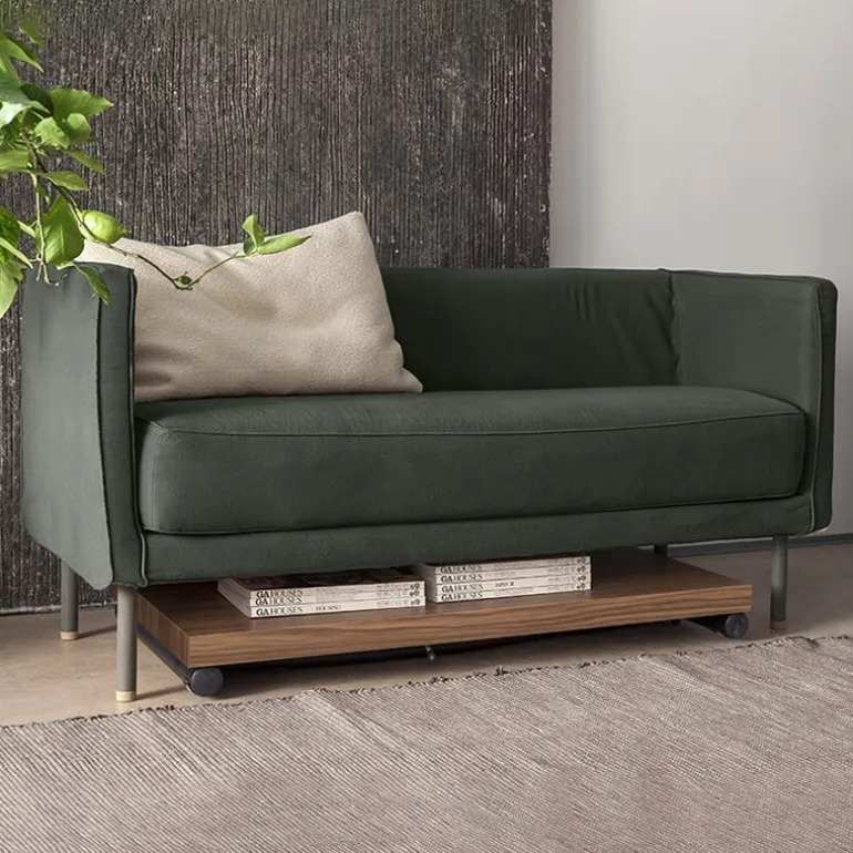 Géniale Table basse relevable petit espace en mélaminé