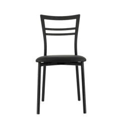 Go 1419 Chaise de cuisine rembourrée en synthétique et métal