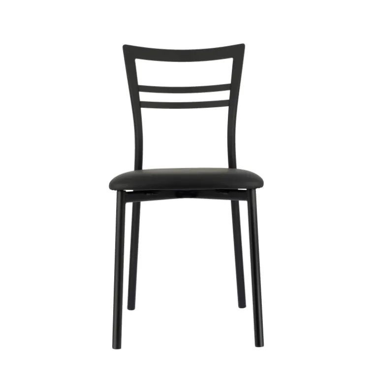 Go 1419 Chaise de cuisine rembourrée en synthétique et métal