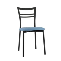 Go 1419 Chaise de cuisine rembourrée en synthétique et métal