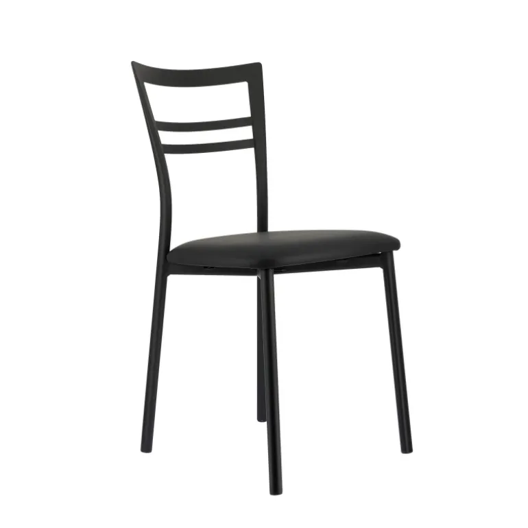 Go 1419 Chaise de cuisine rembourrée en synthétique et métal