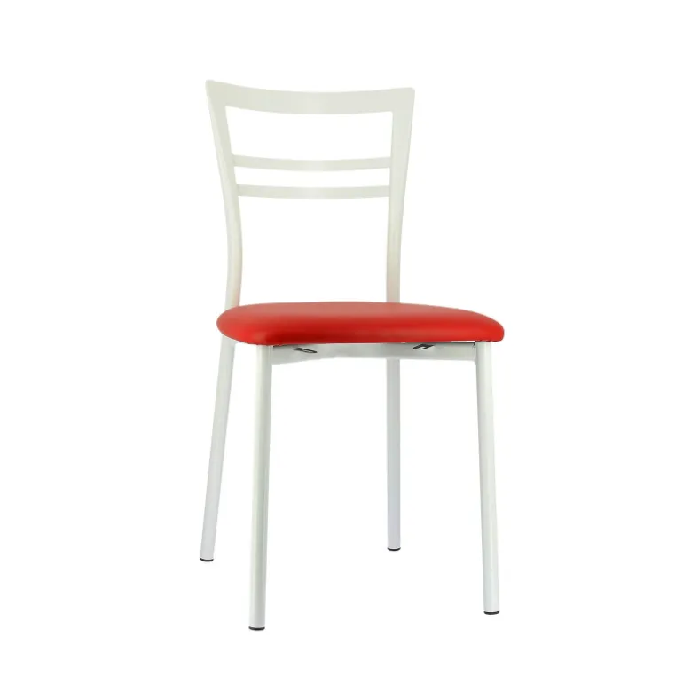 Go 1419 Chaise de cuisine rembourrée en synthétique et métal