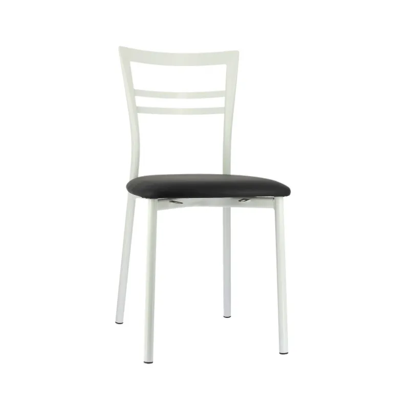 Go 1419 Chaise de cuisine rembourrée en synthétique et métal