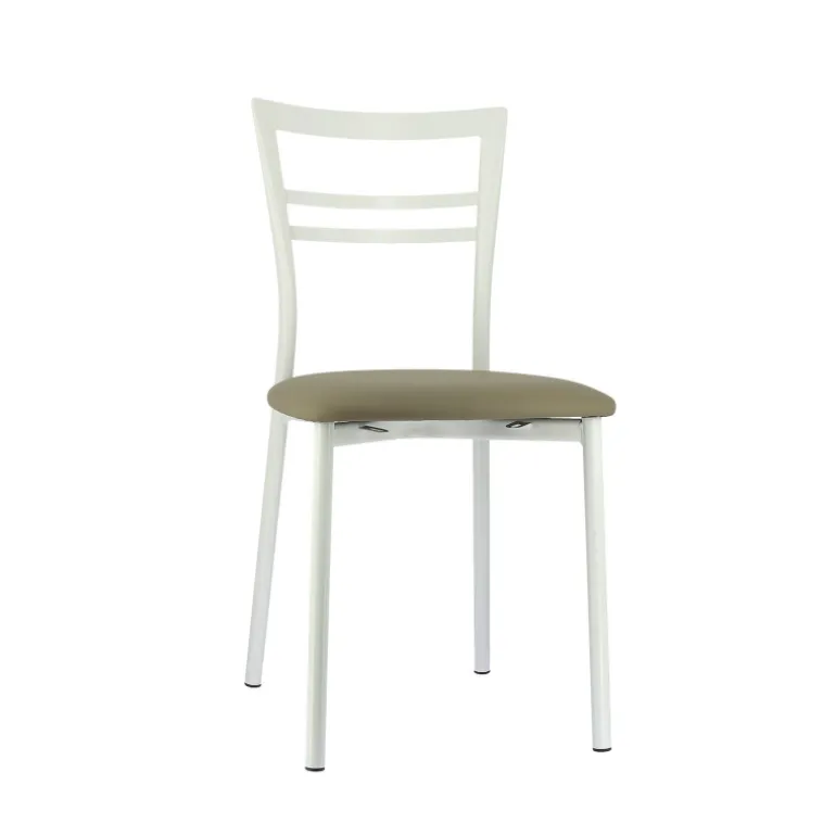 Go 1419 Chaise de cuisine rembourrée en synthétique et métal