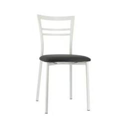 Go 1419 Chaise de cuisine rembourrée en synthétique et métal