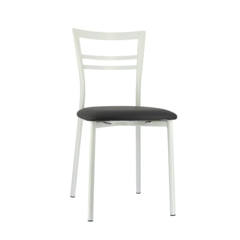 Go 1419 Chaise de cuisine rembourrée en synthétique et métal