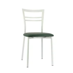 Go 1419 Chaise de cuisine rembourrée en synthétique et métal