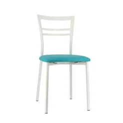 Go 1419 Chaise de cuisine rembourrée en synthétique et métal