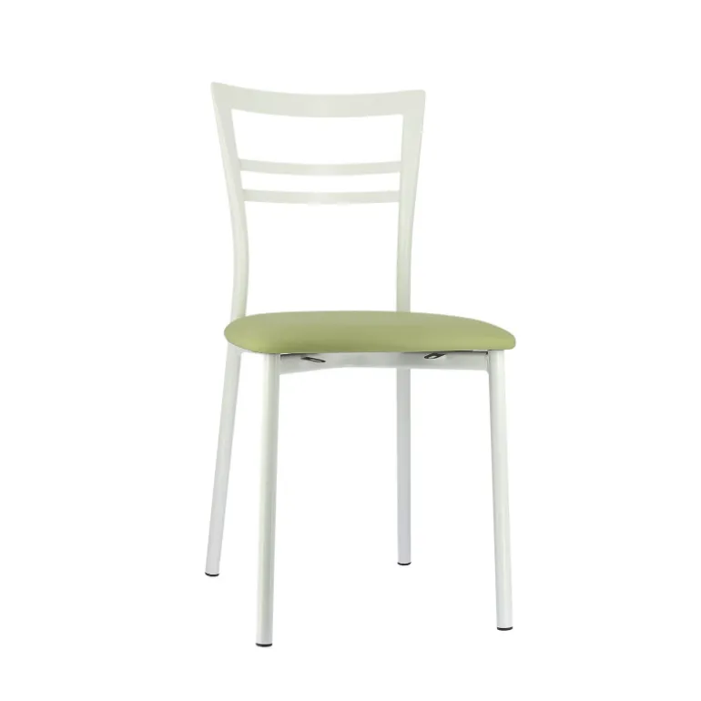 Go 1419 Chaise de cuisine rembourrée en synthétique et métal