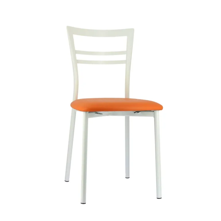 Go 1419 Chaise de cuisine rembourrée en synthétique et métal
