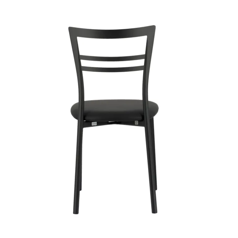 Go 1419 Chaise de cuisine rembourrée en synthétique et métal