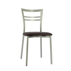 Go 1419 Chaise de cuisine rembourrée en synthétique et métal