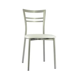 Go 1419 Chaise de cuisine rembourrée en synthétique et métal
