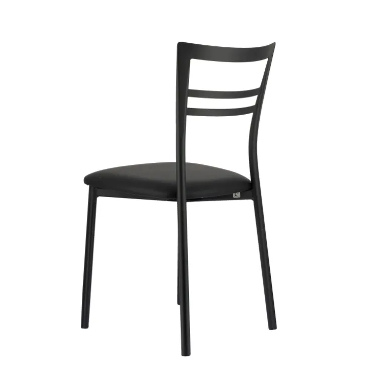 Go 1419 Chaise de cuisine rembourrée en synthétique et métal