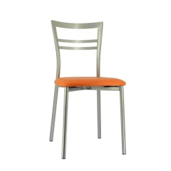 Go 1419 Chaise de cuisine rembourrée en synthétique et métal