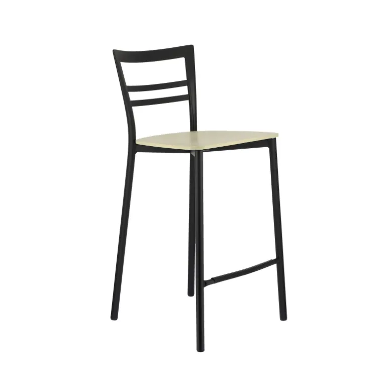 Go Clip Connubia® Tabouret snack contemporain en métal et multiplis bois
