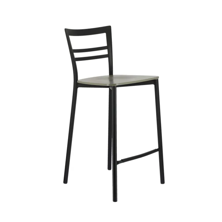 Go Clip Connubia® Tabouret snack contemporain en métal et multiplis bois