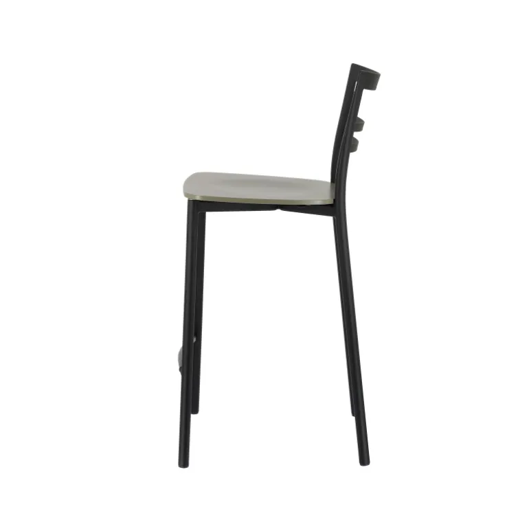 Go Clip Connubia® Tabouret snack contemporain en métal et multiplis bois