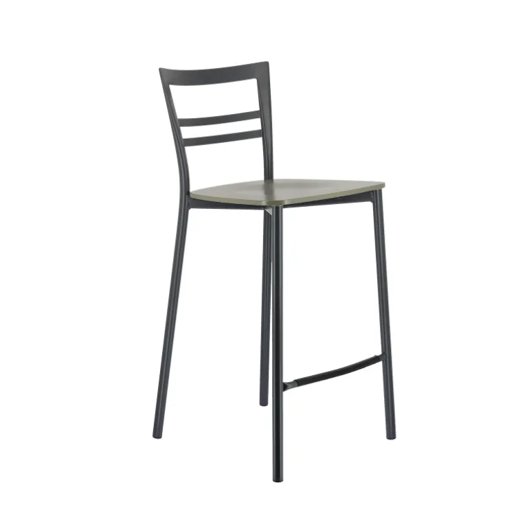 Go Clip Connubia® Tabouret snack contemporain en métal et multiplis bois