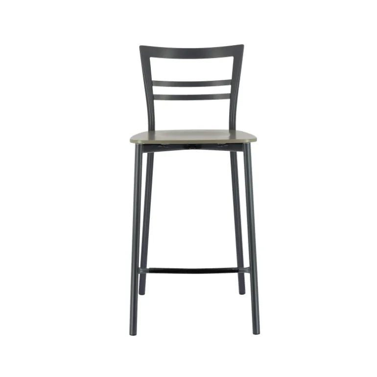 Go Clip Connubia® Tabouret snack contemporain en métal et multiplis bois
