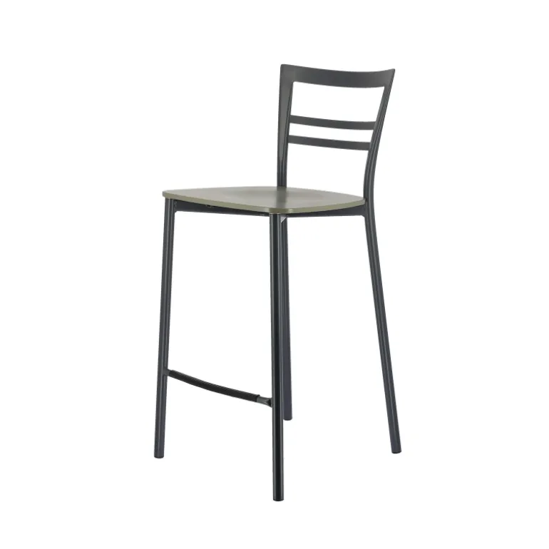 Go Clip Connubia® Tabouret snack contemporain en métal et multiplis bois