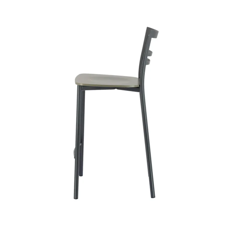 Go Clip Connubia® Tabouret snack contemporain en métal et multiplis bois