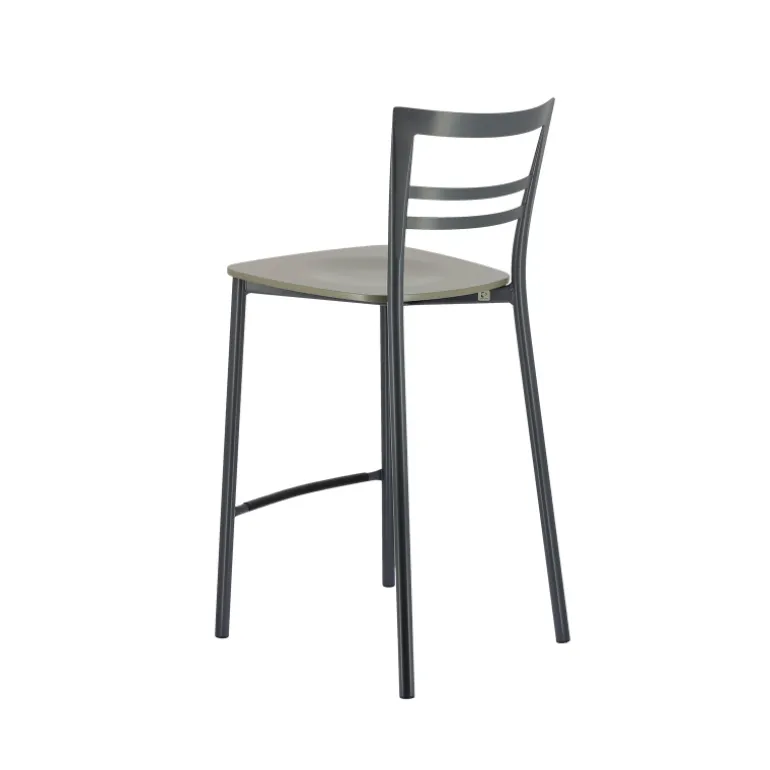 Go Clip Connubia® Tabouret snack contemporain en métal et multiplis bois