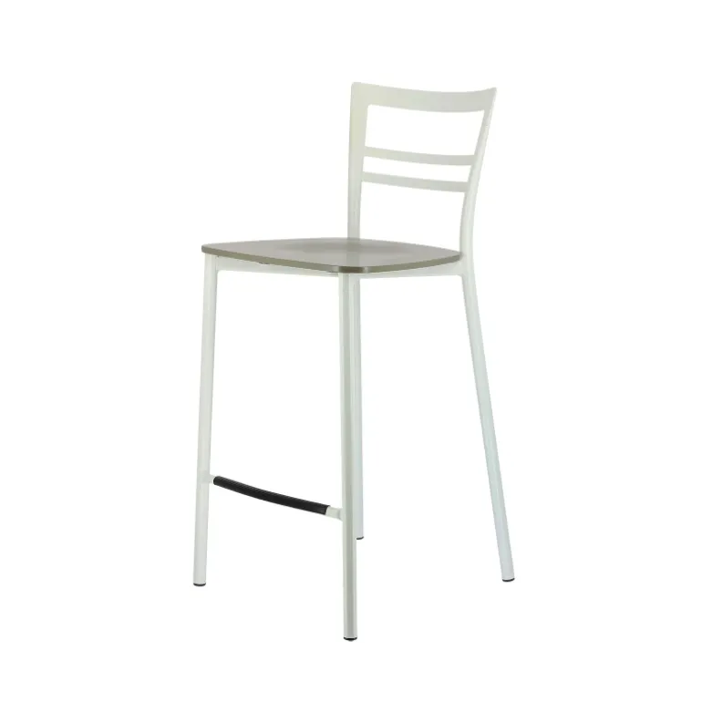 Go Clip Connubia® Tabouret snack contemporain en métal et multiplis bois