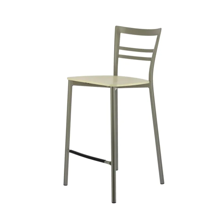 Go Clip Connubia® Tabouret snack contemporain en métal et multiplis bois