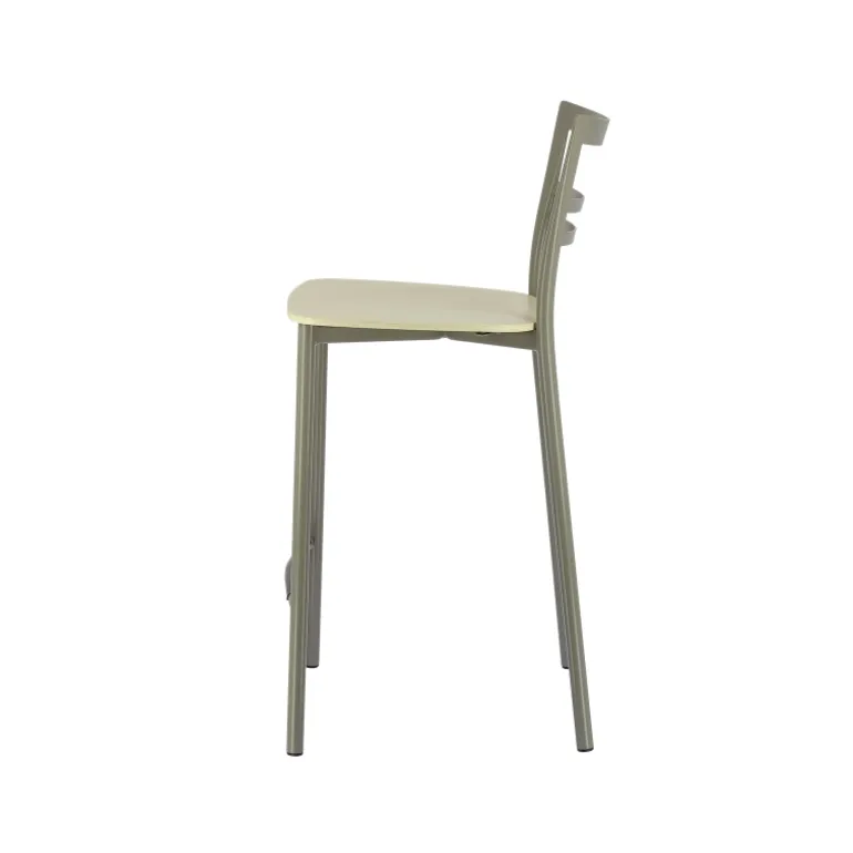 Go Clip Connubia® Tabouret snack contemporain en métal et multiplis bois