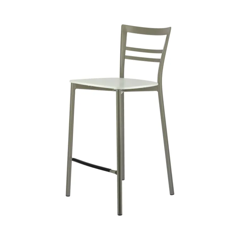 Go Clip Connubia® Tabouret snack contemporain en métal et multiplis bois