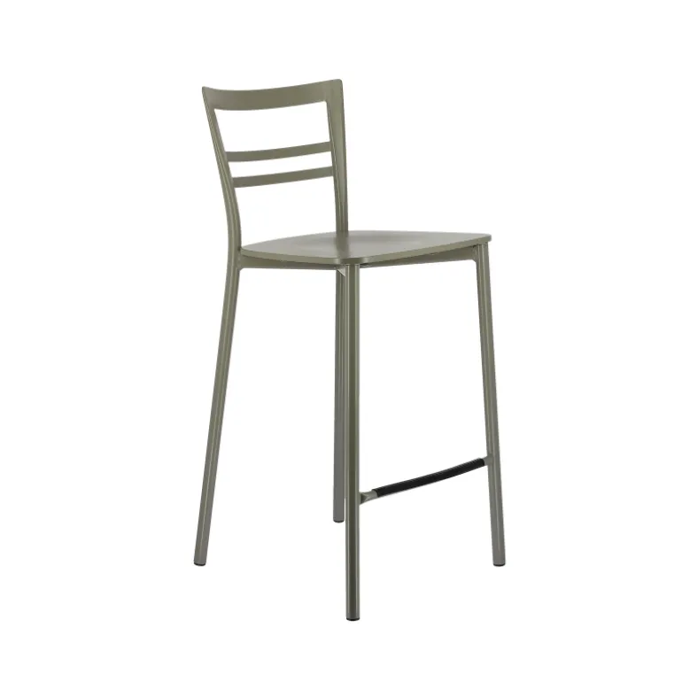 Go Clip Connubia® Tabouret snack contemporain en métal et multiplis bois