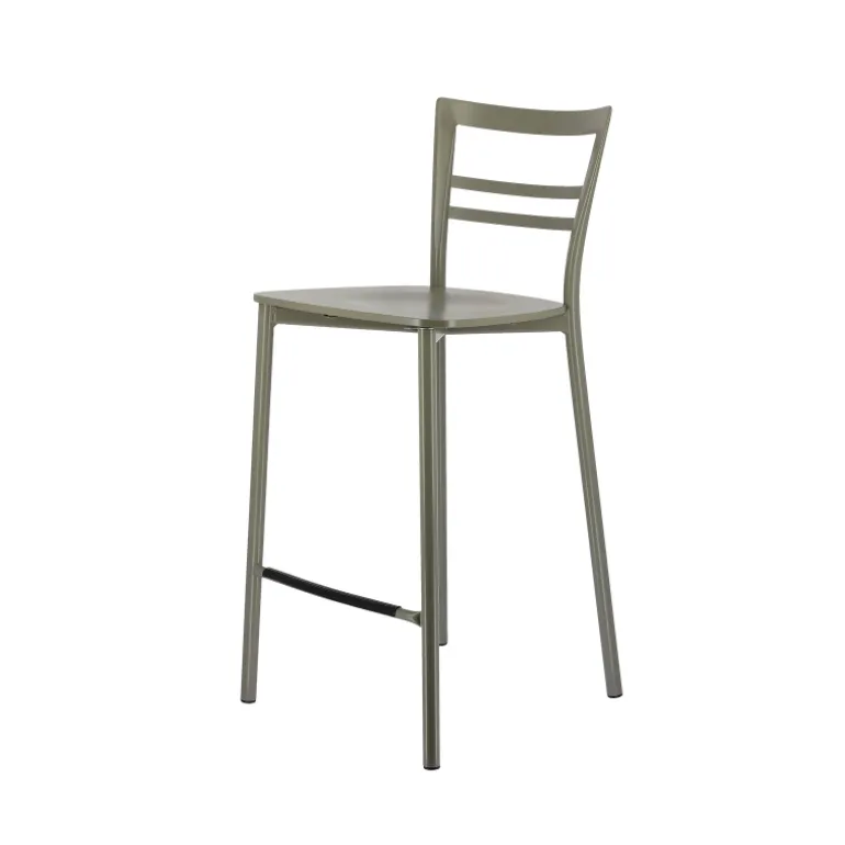 Go Clip Connubia® Tabouret snack contemporain en métal et multiplis bois