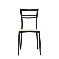 Go Connubia® Chaise contemporaine en métal et assise multiplis bois