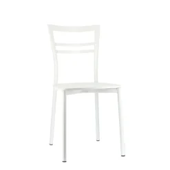 Go Connubia® Chaise contemporaine en métal et assise multiplis bois