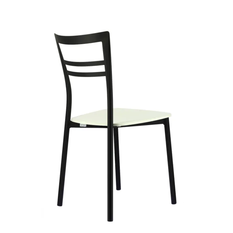 Go Connubia® Chaise contemporaine en métal et assise multiplis bois