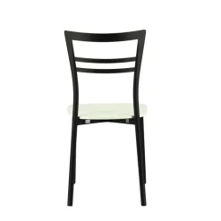 Go Connubia® Chaise contemporaine en métal et assise multiplis bois