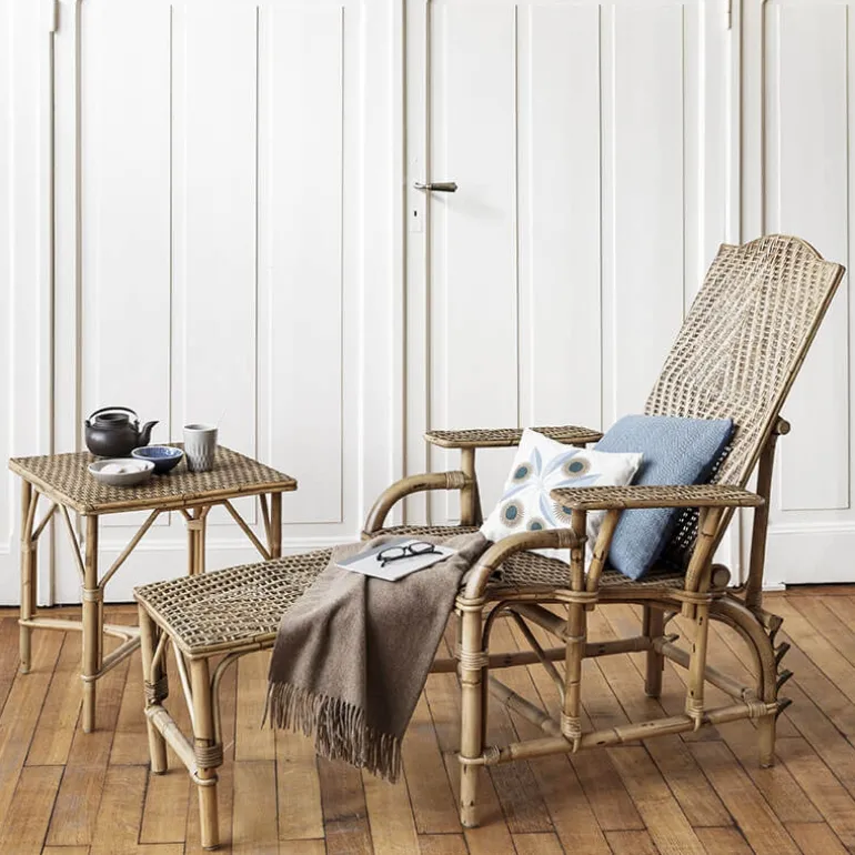 Grand mèreChaise longue en rotin modulable