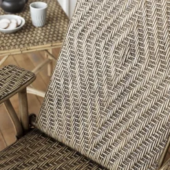 Grand mèreChaise longue en rotin modulable