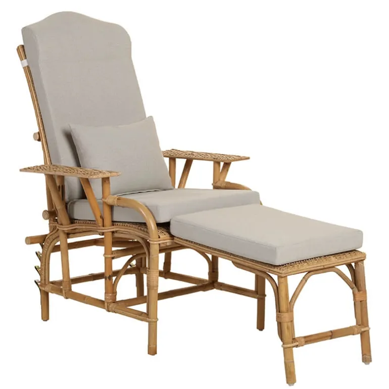 Grand mèreChaise longue en rotin modulable