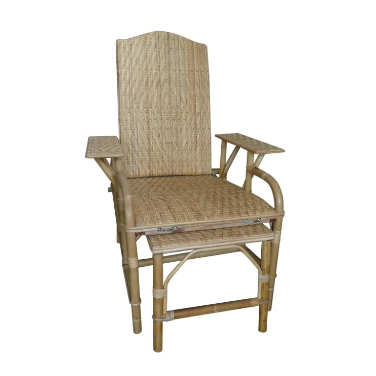 Grand mèreChaise longue en rotin modulable