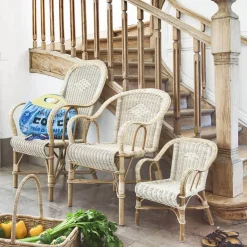 Grand père MarcelFauteuil en rotin vintage