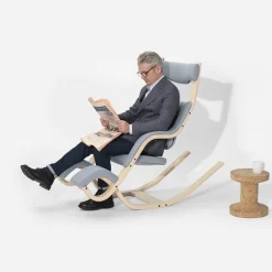 Gravity Varier® Fauteuil de relaxation en tissu et bois
