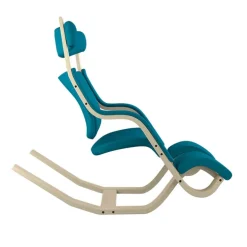 Gravity Varier® Fauteuil de relaxation en tissu et bois