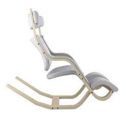 Gravity Varier® Fauteuil de relaxation en tissu et bois