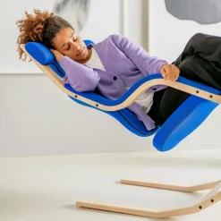 Gravity Varier® Fauteuil de relaxation en tissu et bois