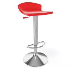 Guliver Tabouret italien réglable en hauteur et pivotant en technopolymère et métal chromé