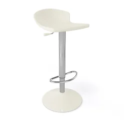 Guliver Tabouret italien réglable en hauteur et pivotant en technopolymère et métal chromé